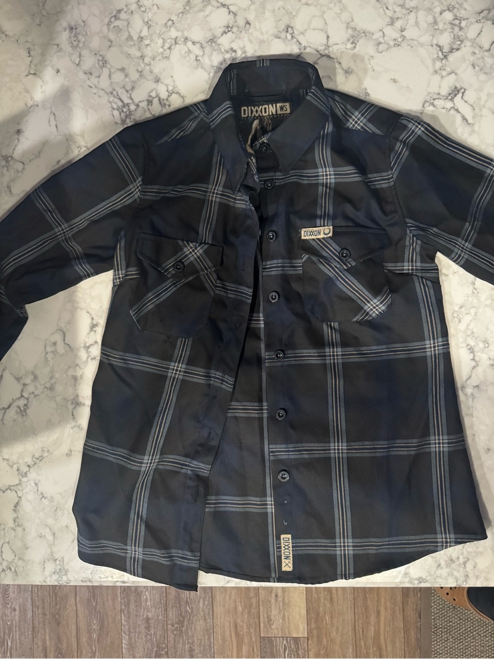 DIXXON Black Plaid Long-Sleeve Button-Up Shirt